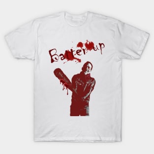 Batter up! The Walking Dead; bat; Lucille; Negan; blood; baseball bat; scary; horror; halloween; T-Shirt